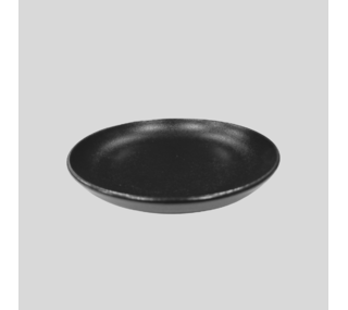 Lubiana flat plate Rondo, Ø17,5 cm, black